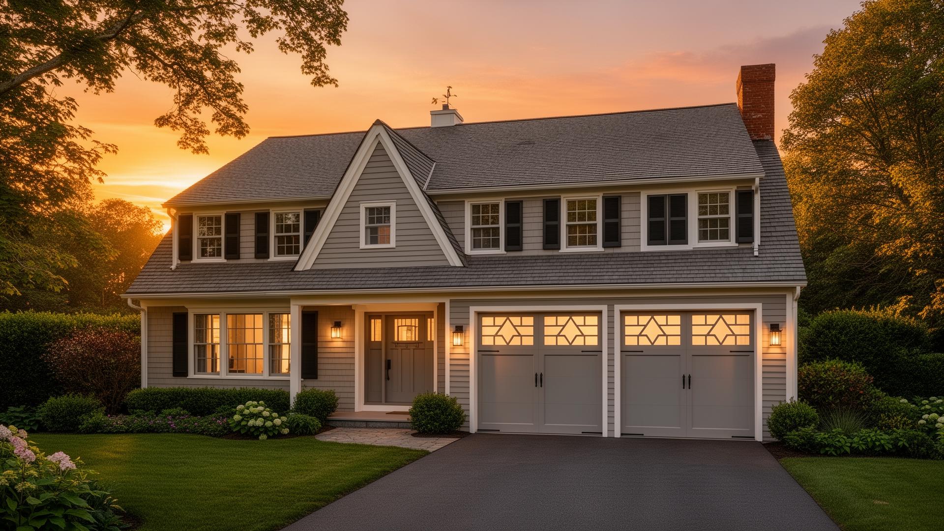 Modern residential garage door with professional installation by Westmoreland Garage Doors